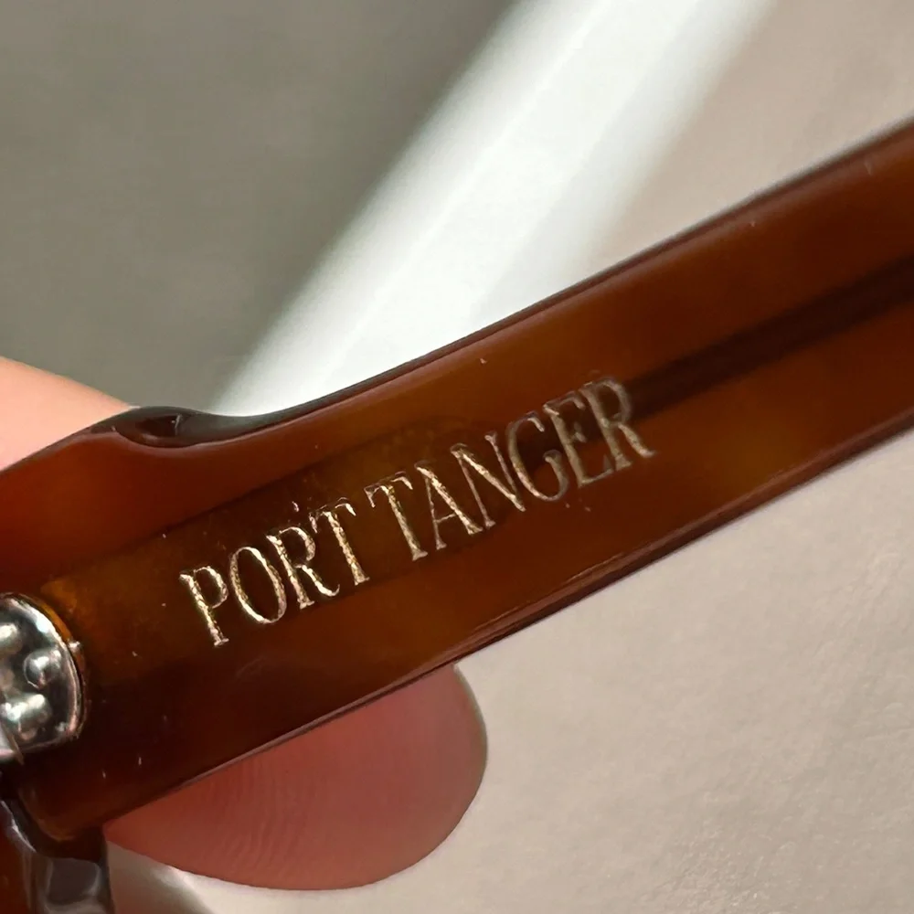 Port Tanger Oversized Soledad Acetate in Tortoise w/ Amber lens - Picture 3 of 8